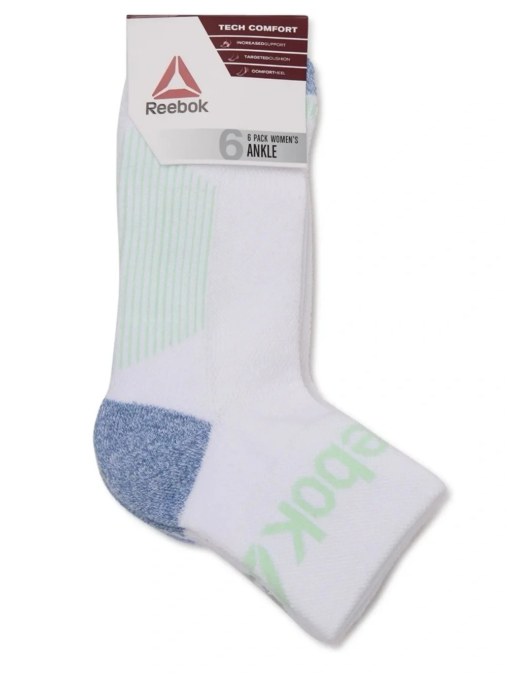 Reebok Women's Target Cushion Ankle Socks, 6-Pack